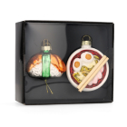Mica Decorations Sushi kerst ornament | Mica Decorations | Set van 2 (Glas) 1180095 K151000868 - 3