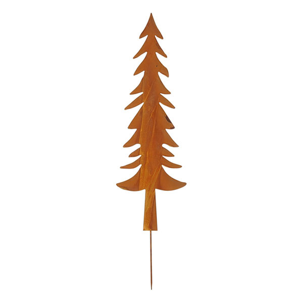 Mica Decorations Tuinsteker kerstboom | Mica Decorations | 118 cm (Metaal, Roest) 1199794 K151001962 - 1