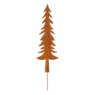 Mica Decorations Tuinsteker kerstboom | Mica Decorations | 118 cm (Metaal, Roest) 1199794 K151001962 - 1