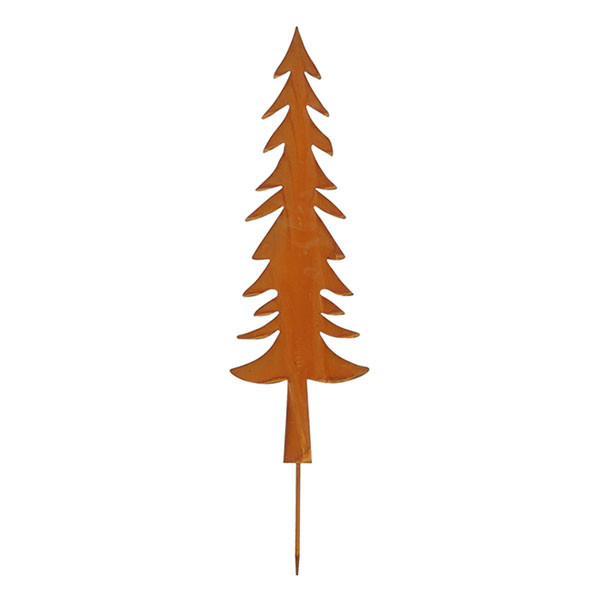 Mica Decorations Tuinsteker kerstboom | Mica Decorations | 78 cm (Metaal, Roest) 1199792 K151001961 - 1