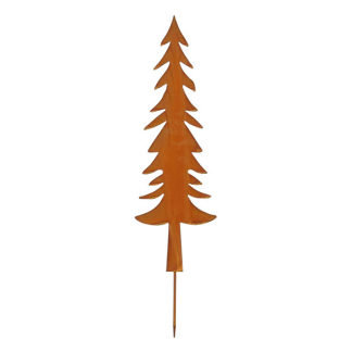 Mica Decorations Tuinsteker kerstboom | Mica Decorations | 78 cm (Metaal, Roest) 1199792 K151001961