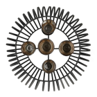 Mica Decorations Windlicht | Mica Decorations | 34.5 x 29.5 cm (5 waxinelichtjes, Metaal, Zwart) 1178177 K151000857 - 2