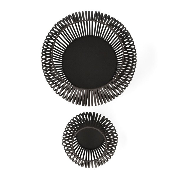 Mica Decorations Windlicht | Mica Decorations | Set van 2 (Metaal, Zwart) 1178176 K151000858 - 2