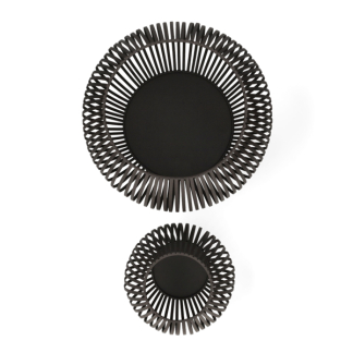 Mica Decorations Windlicht | Mica Decorations | Set van 2 (Metaal, Zwart) 1178176 K151000858 - 2