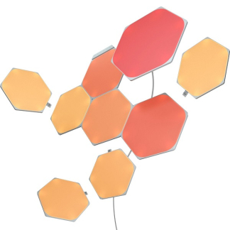 Nanoleaf Shapes Hexagons | Starterset | 9 stuks (Wifi, Muzieksensor, Touchbediening, Incl. voedingskabel) NL017 K170203441 - 