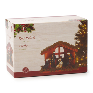 Nativity Kerststal | 20 x 10 x 14 cm | Decoris (MDF, Polyresin, 7 delig) 591356 K150303394 - 5