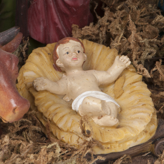 Nativity Kerststal | 30 x 10 x 21 cm | Decoris (MDF, Polyresin, 9 delig) 591355 K150303393 - 3