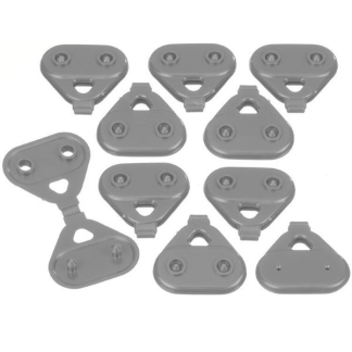 Nature Bevestigingsclip | Nature | 10 stuks (Voor geweven schermgaas, Lichtgrijs) 6050398 K170112122 - 3