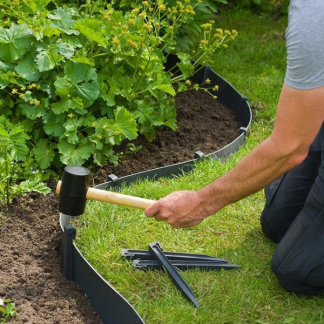 Nature Borderrand met grondpennen | Nature | 10 meter + 20 stuks  K170130287 - 5