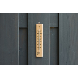 Nature Buitenthermometer | Nature | 19 cm (Bamboe, Muurbevestiging, -20 tot 50 °C) 6081109 K170106218 - 3