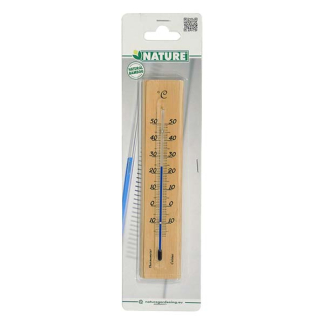 Nature Buitenthermometer | Nature | 19 cm (Bamboe, Muurbevestiging, -20 tot 50 °C) 6081109 K170106218 - 4