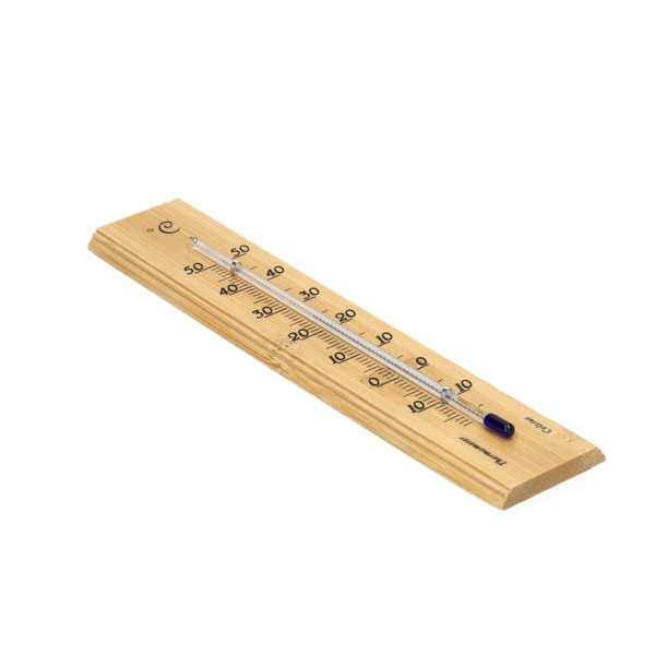 Nature Buitenthermometer | Nature | 19 cm (Bamboe, Muurbevestiging, -20 tot 50 °C) 6081109 K170106218 - 1