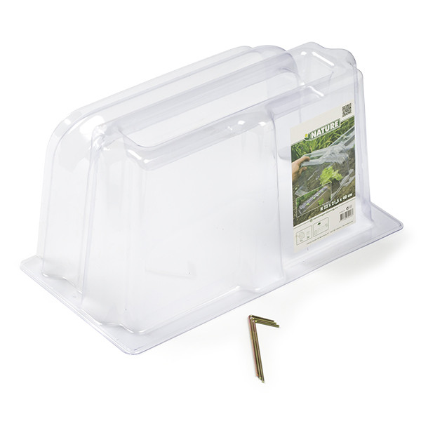 Nature Eindstuk tunnelkas | Nature | 21.5 x 40 x 22 cm (Incl. 3 grondpennen, Doorzichtig) 6030218 K170130173 - 1
