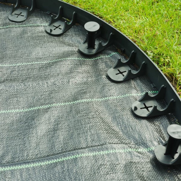 Nature Grasrand | Nature | 100 x 4.5 cm (Flexibel, Gerecycled, Incl. grondpennen, Zwart) 6040610 K170130291 - 5
