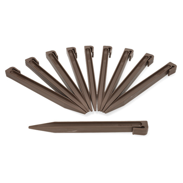 Nature Grondpennen | Nature | 26.7 cm (10 stuks, Voor borderrand van 15 cm, Taupe) 6040635 K170105565 - 1