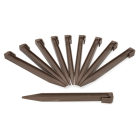 Nature Grondpennen | Nature | 26.7 cm (10 stuks, Voor borderrand van 15 cm, Taupe) 6040635 K170105565 - 1