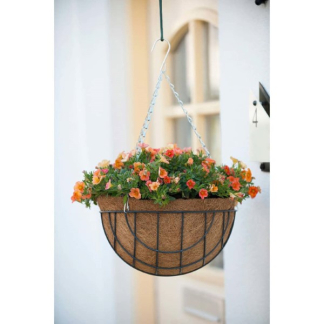 Nature Hanging basket | Nature | Ø 30 cm (Set, Inclusief wandbeugels en voeringen, Verzinkt staal) 6070118 K170501670 - 