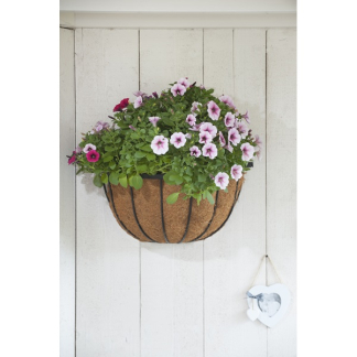 Nature Hanging basket | Nature | Ø 40 centimeter (Smeedijzer, Halfrond, Muurbevestiging, Zwart) 6070121 K170106199 - 3