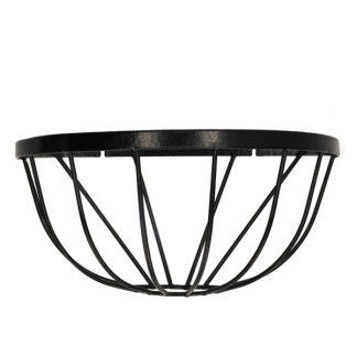 Nature Hanging basket | Nature | Ø 40 centimeter (Smeedijzer, Halfrond, Muurbevestiging, Zwart) 6070121 K170106199