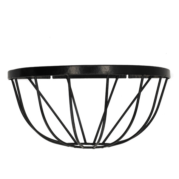 Nature Hanging basket | Nature | Ø 40 cm (Smeedijzer, Halfrond, Muurbevestiging, Zwart) 6070121 K170106199 - 1