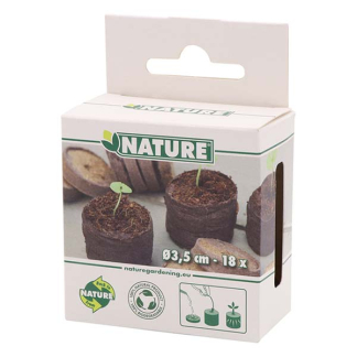 Nature Kokostabletten | Nature | Ø 3.5 centimeter (18 stuks) 6020021 K170106150 - 5