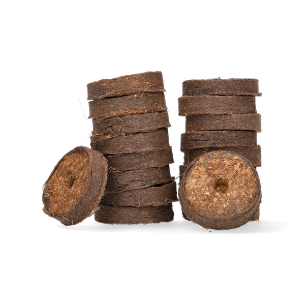 Nature Kokostabletten | Nature | Ø 3.5 centimeter (18 stuks) 6020021 K170106150 - 1