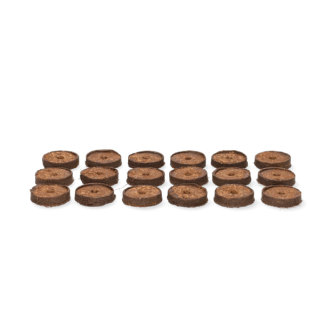 Nature Kokostabletten | Nature | Ø 3.5 centimeter (18 stuks) 6020021 K170106150 - 2