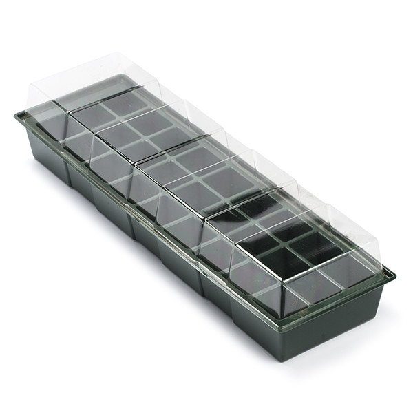 Nature Kweekbak met deksel | Nature | 49 x 15.5 cm (27 vakjes) 6020205 K170130165 - 1
