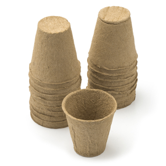 Nature Kweekpotjes | Nature | 18 stuks (Rond, Biologisch afbreekbaar, 6 x Ø 6 cm) 6020123 K170501548