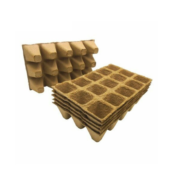 Nature Kweekpotjes | Nature | 4 x 4 x 5 cm | 6 x 15 stuks (Trays, Afbreekbaar) 6020014 K170130286 - 1