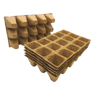 Nature Kweekpotjes | Nature | 6 x 15 stuks (Trays, Afbreekbaar, 5 x 5 x 5 cm) 6020015 K170106149
