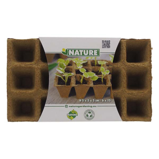 Nature Kweekpotjes | Nature | 6 x 15 stuks (Trays, Afbreekbaar, 5 x 5 x 5 cm) 6020015 K170106149 - 4