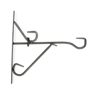 Nature Muurhaak | Nature | 25 x 24.5 cm (Smeedijzer, Zwart) 6070155 K170106203