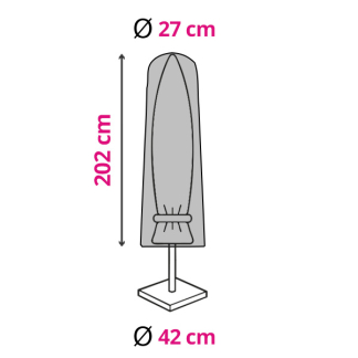 Nature Parasolhoes | Nature | 202 x Ø 27/42 cm (Tot 2 meter, PP) 6030616 K170130237 - 1