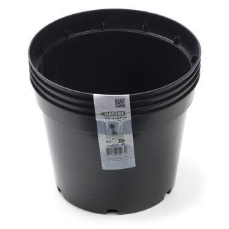 Nature Plantcontainer | Nature | 4 stuks (Ø 19 cm, 3 liter, Zwart) 6070203 K170103443 - 4