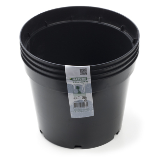 Nature Plantcontainer | Nature | 4 stuks (Ø 19 cm, 3 liter, Zwart) 6070203 K170103443 - 