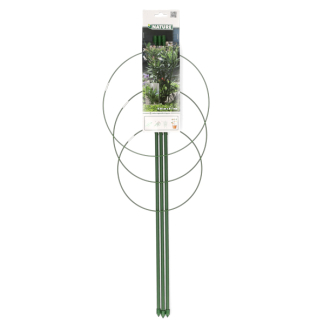 Nature Plantensteun | Nature | 60 centimeter (3 ringen, 3 stokken, Verzinkt staal) 6040340 K170106186 - 5