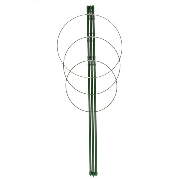 Nature Plantensteun | Nature | 60 cm (3 ringen, 3 stokken, Verzinkt staal) 6040340 K170106186 - 2
