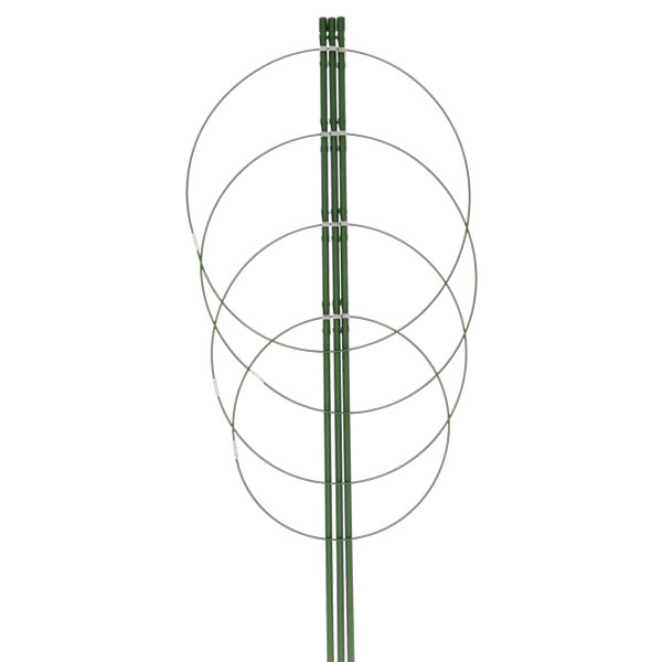 Nature Plantensteun | Nature | 60 cm (4 ringen, 3 stokken, Verzinkt staal) 6040341 K170106187 - 2