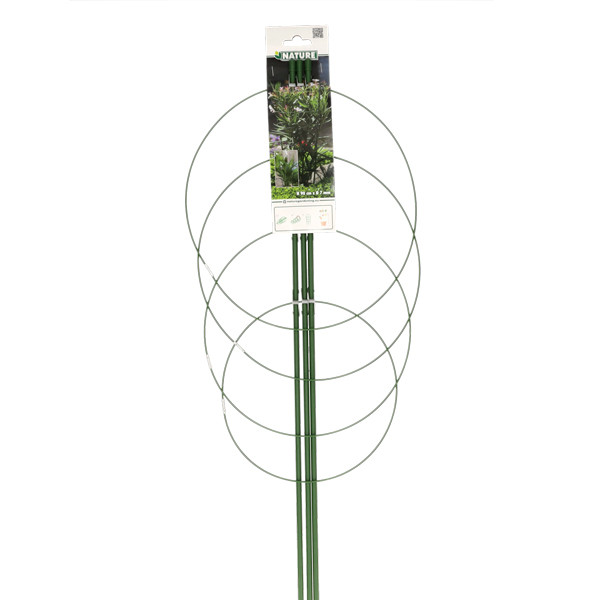 Nature Plantensteun | Nature | 60 cm (4 ringen, 3 stokken, Verzinkt staal) 6040341 K170106187 - 5