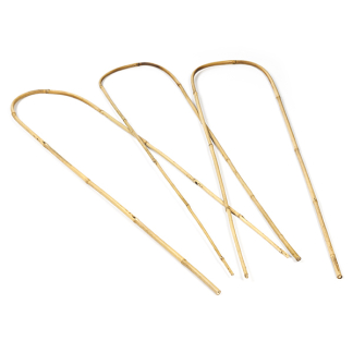 Nature Plantenstok | Nature | 90 cm | 3 stuks (Ø 10/12 mm, Gebogen, Bamboe) 6040241 K170501581 - 1