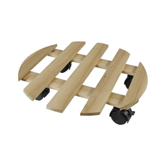 Nature Plantentrolley | Nature | Ø 35 cm (Vurenhout, Rond, Max. 60 kg, 4 wielen) 6070233 K170130202 - 2