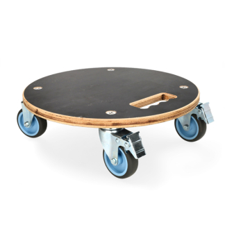 Nature Plantentrolley | Nature | Ø 38 centimeter (Hout, Rond, Binnen/buiten, Max. 250 kg, 4 wielen, Rem) 6070242 K170106195