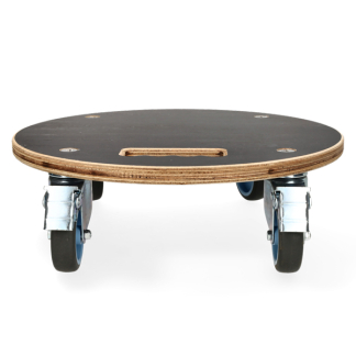 Nature Plantentrolley | Nature | Ø 38 centimeter (Hout, Rond, Binnen/buiten, Max. 250 kg, 4 wielen, Rem) 6070242 K170106195 - 2