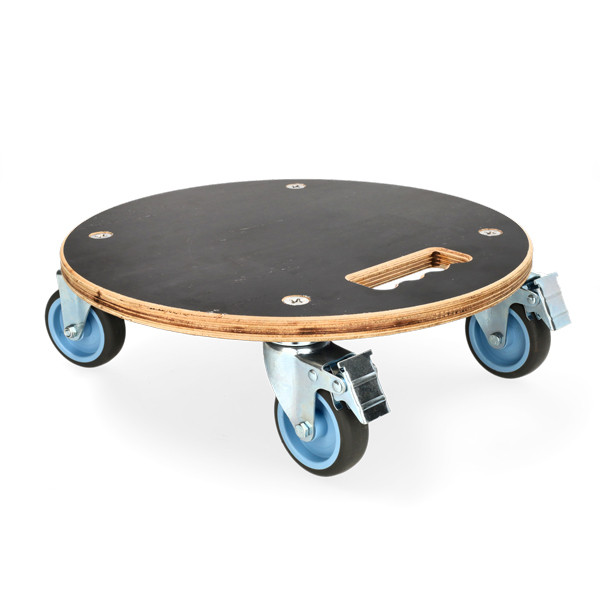 Nature Plantentrolley | Nature | Ø 38 cm (Hout, Rond, Binnen/buiten, Max. 250 kg, 4 wielen, Rem) 6070242 K170106195 - 1