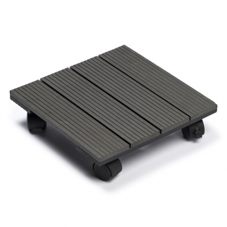 Nature Plantentrolley | Nature | 30 x 30 cm (Hout/Kunststof, Vierkant, Max. 50 kg, 4 wielen) 6070234 K170130207 - 1