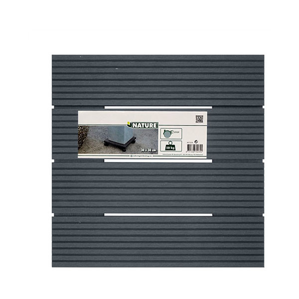 Nature Plantentrolley | Nature | 30 x 30 cm (Hout/Kunststof, Vierkant, Max. 50 kg, 4 wielen) 6070234 K170130207 - 4