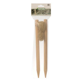 Nature Pootlijn | Nature | 30 x 20 meter (Set, Stokken, Touw) 6020306 K170106163 - 4