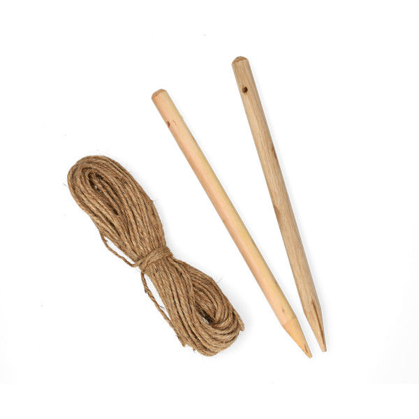 Nature Pootlijn | Nature | 30 x 20 meter (Set, Stokken, Touw) 6020306 K170106163 - 1