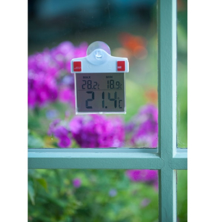 Nature Raamthermometer | Nature | 3 x 10 x 13 centimeter (Digitaal, Zuignap, -50 tot 70 °C) 6080078 K170106224 - 4